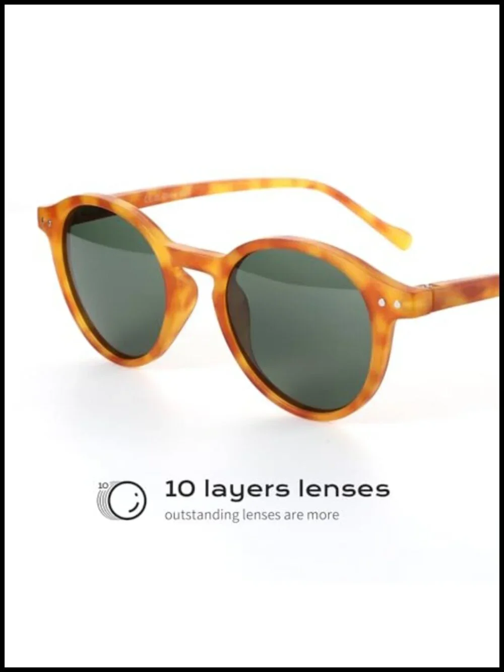 Polarized Round Sunglasses for Men Women Retro Classic UV400 Shield